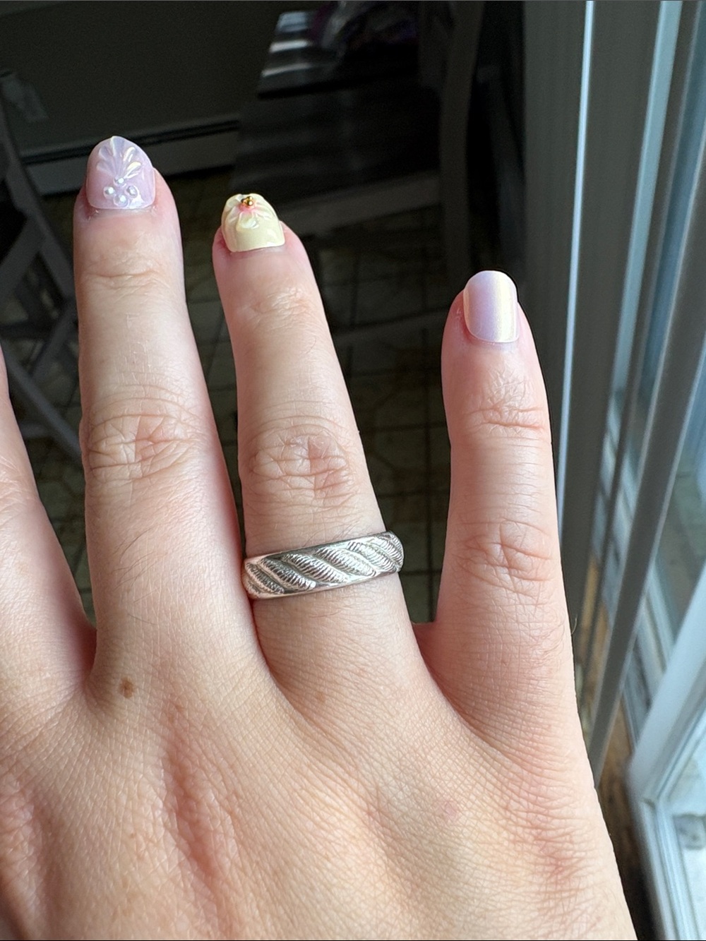 Sterling Silver Textured Ring